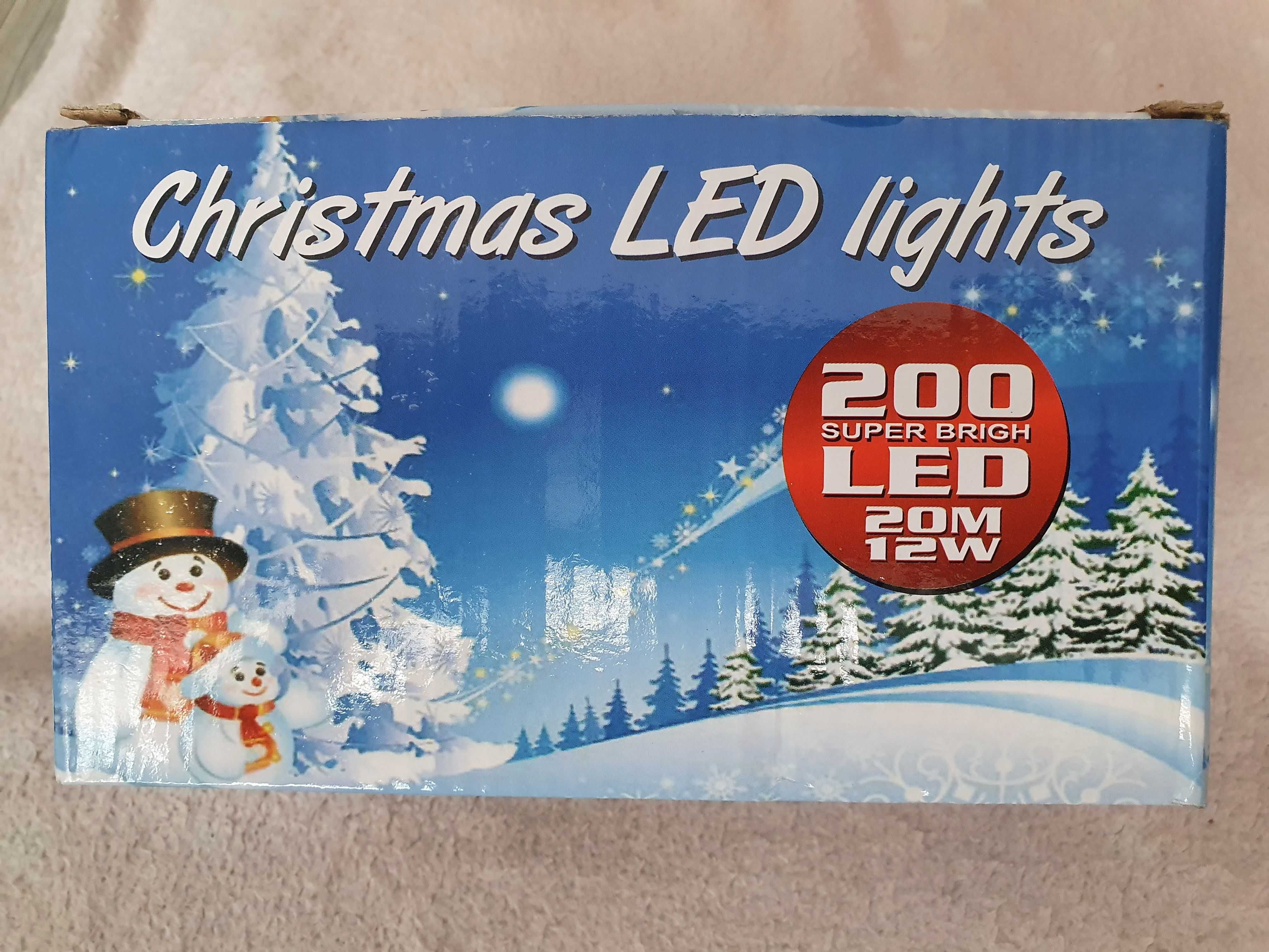 Lampki LED łańcuch świetlny 20m 200 LED MULTIKOLOR