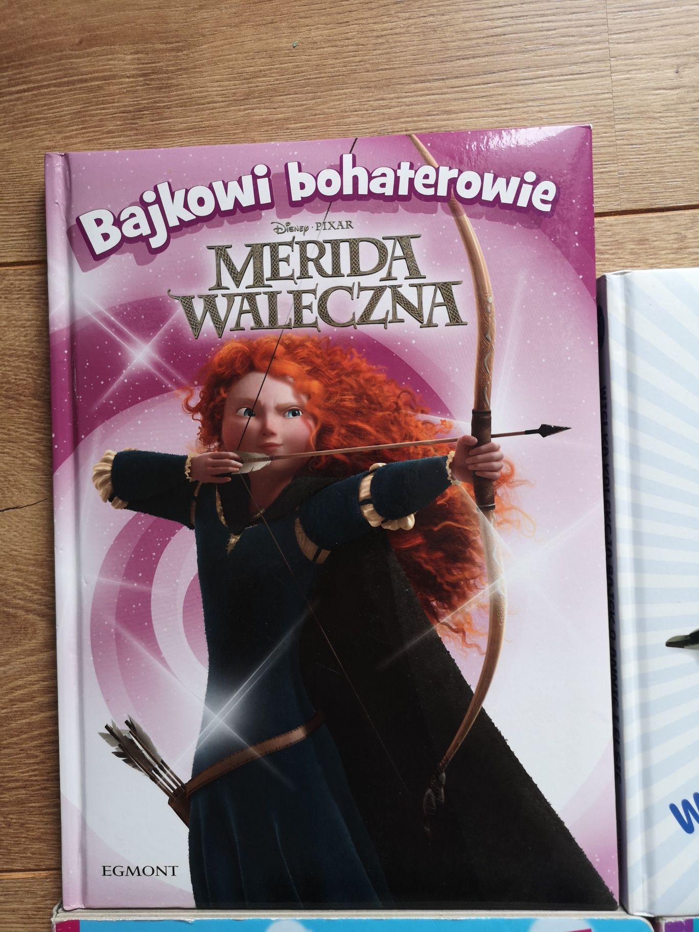 2 książki + 2 książki puzzlowe: Merida Waleczna, Dosia, Minnie, Frozen