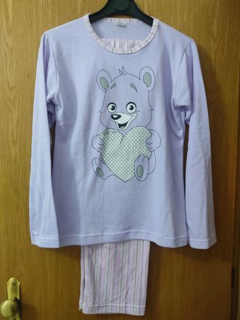 Pijama de inverno lilás - tamanho L