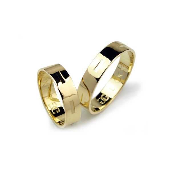 Obrączki ślubne 5mm żółte złoto, próba 585 Goldrun Bytom