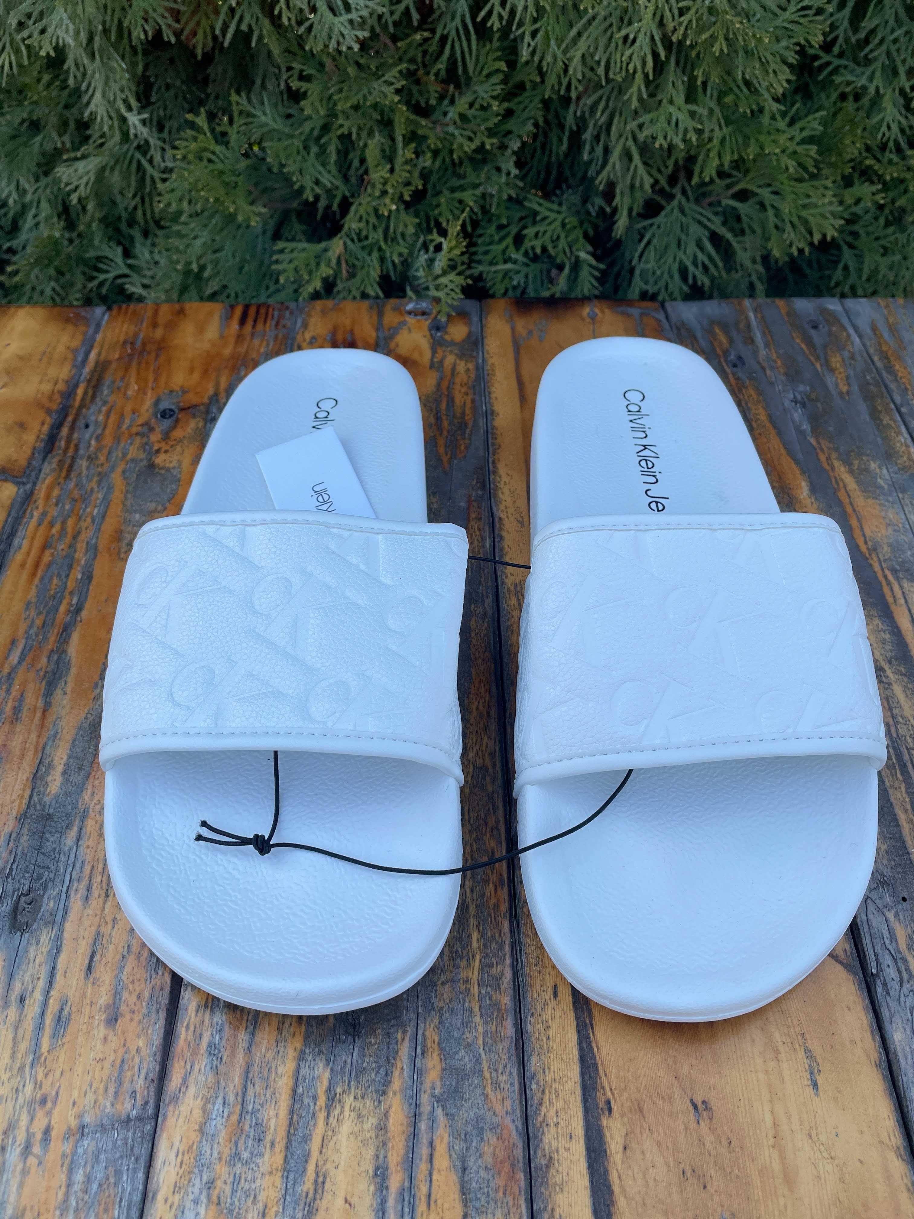 Новые шлепанцы calvin klein (ck slide sandal white) с америки 9US-10US
