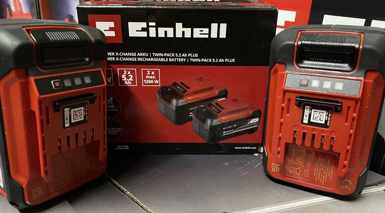 Акумулятори Einhell 2 шт. 5.2 Ач 18 V PXC-Twinpack  (4511526)