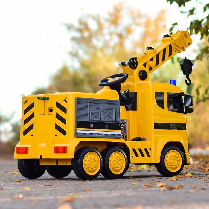 TIR SCANIA R500 DŹWIG ŻURAW Ciągnik Elektryczny Auto Akumulator DZIECI