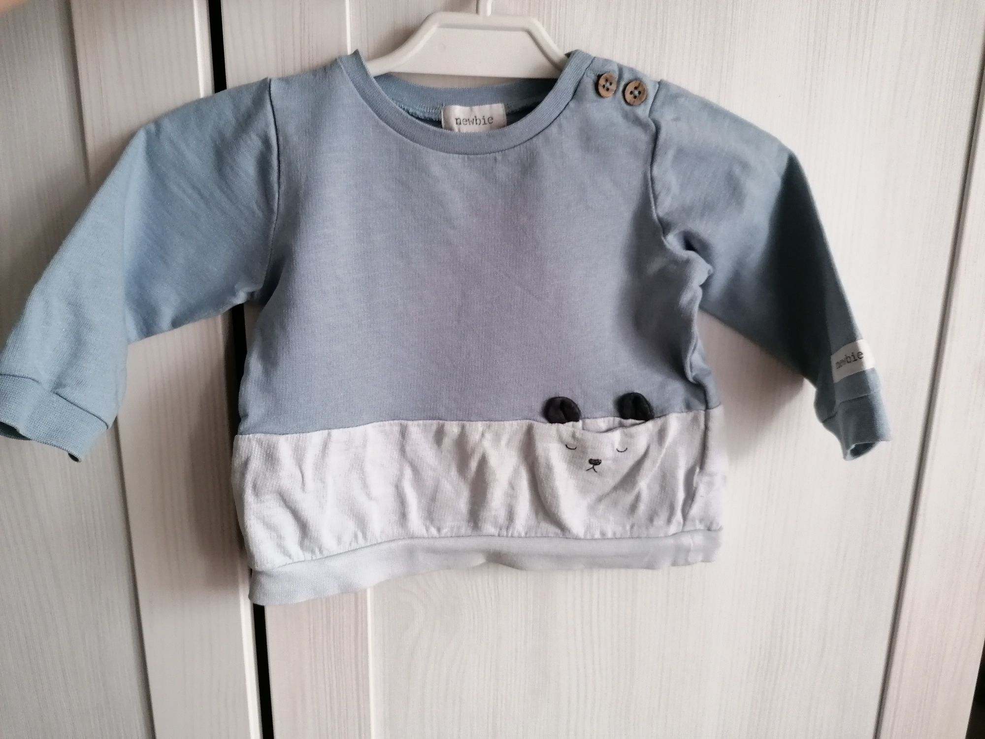 Błękitna bluza Newbie 68 cm