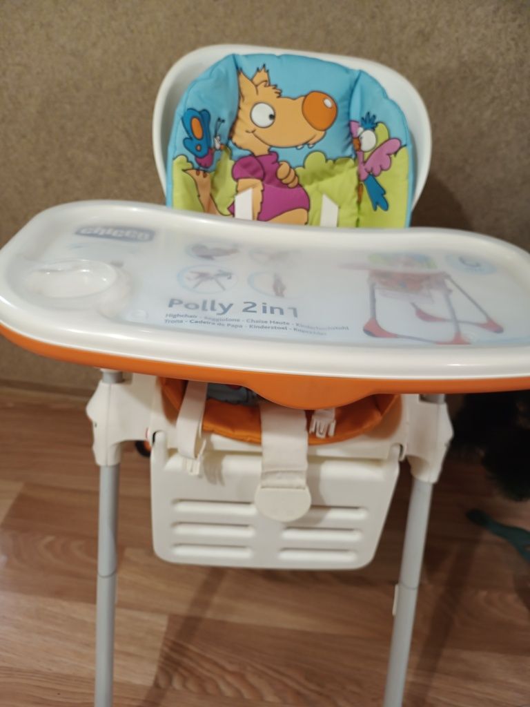 Стульчик для кормления Chicco Polly 2в1