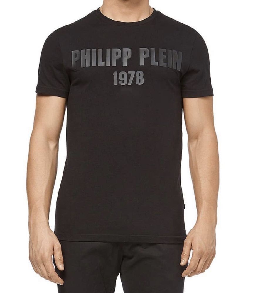 Мужсие футболки Philipp Plein 1978 черные Филипп Плейн PP