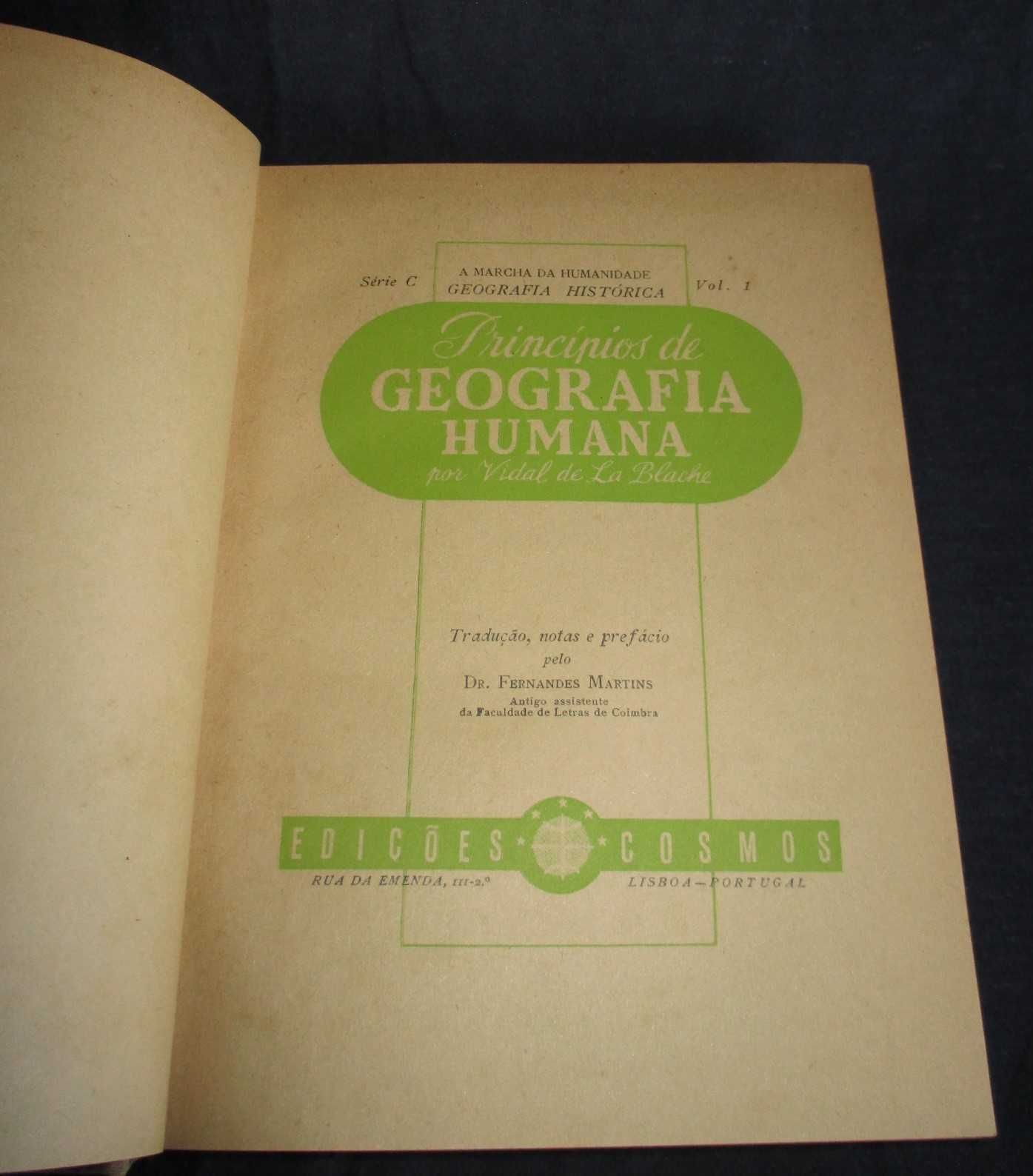 Livro Princípios de Geografia Humana Vidal de La Blache