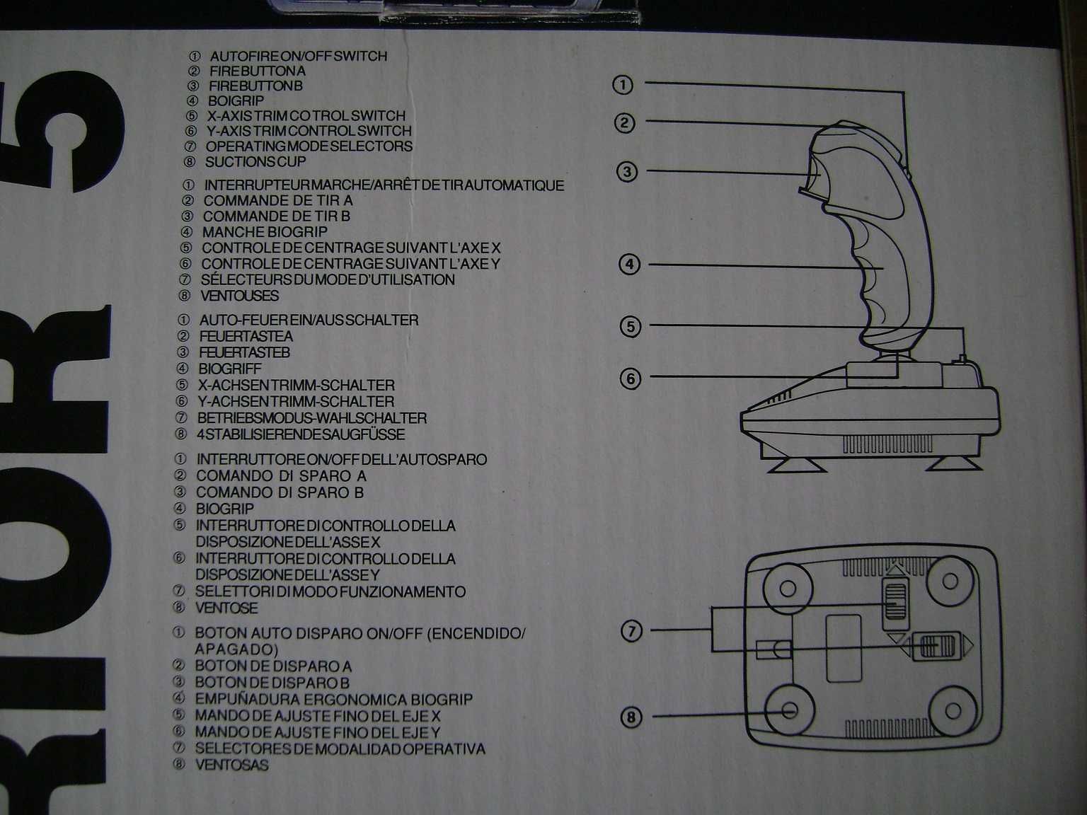 Retro Joystick QS-123 QuickShot Warrior 5 z lat 90-tych - jak nowy