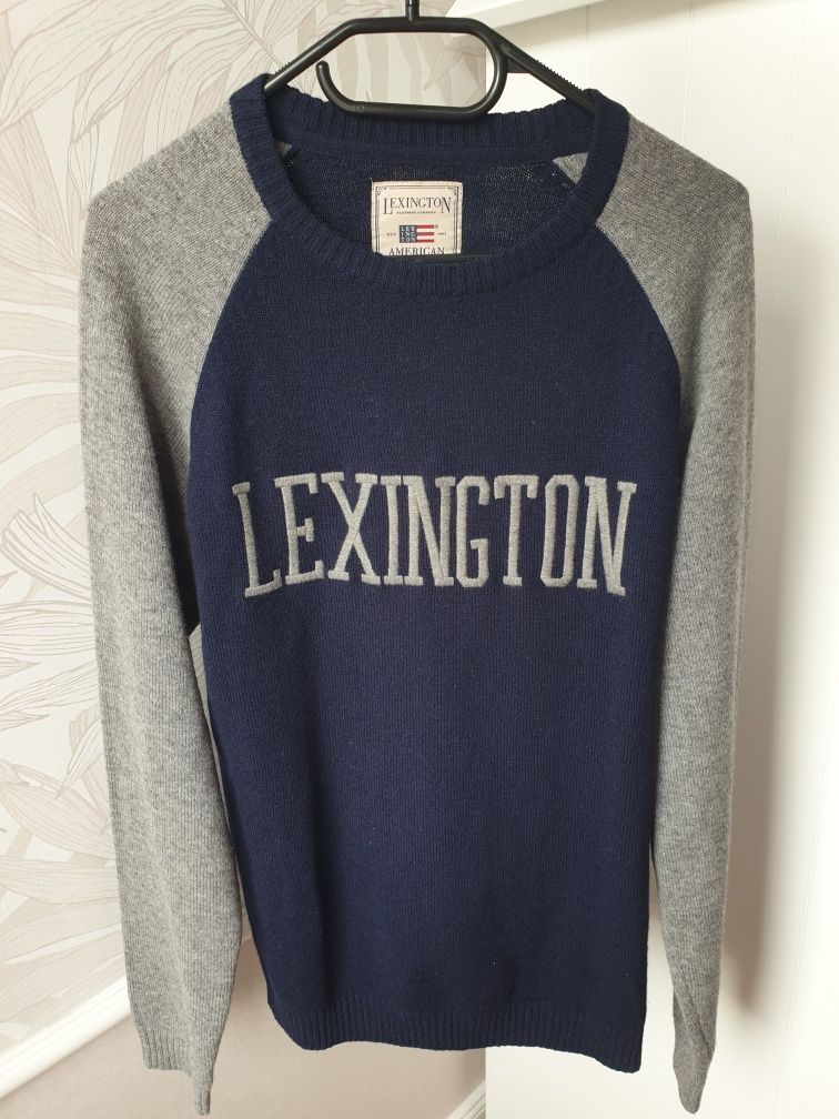 Sweter 100% wełna jagnięca __Lexington__NOWY Oryginalny Koszt 800 zł