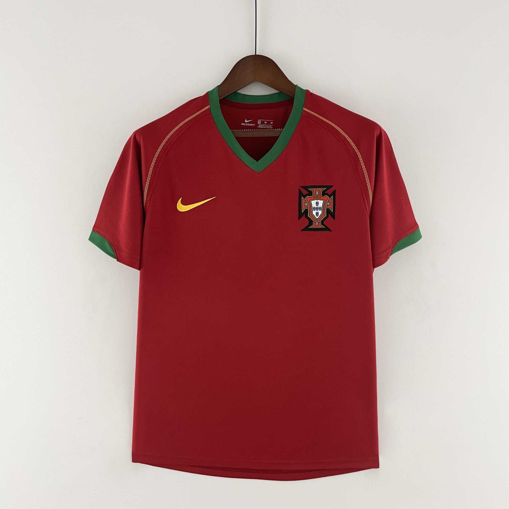 Camisola da Seleção Portuguesa Retrô 1998 a 2018.