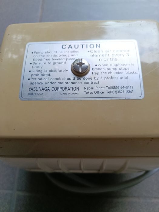 Yasunaga Powietrzna pompa membranowa 70l/min
