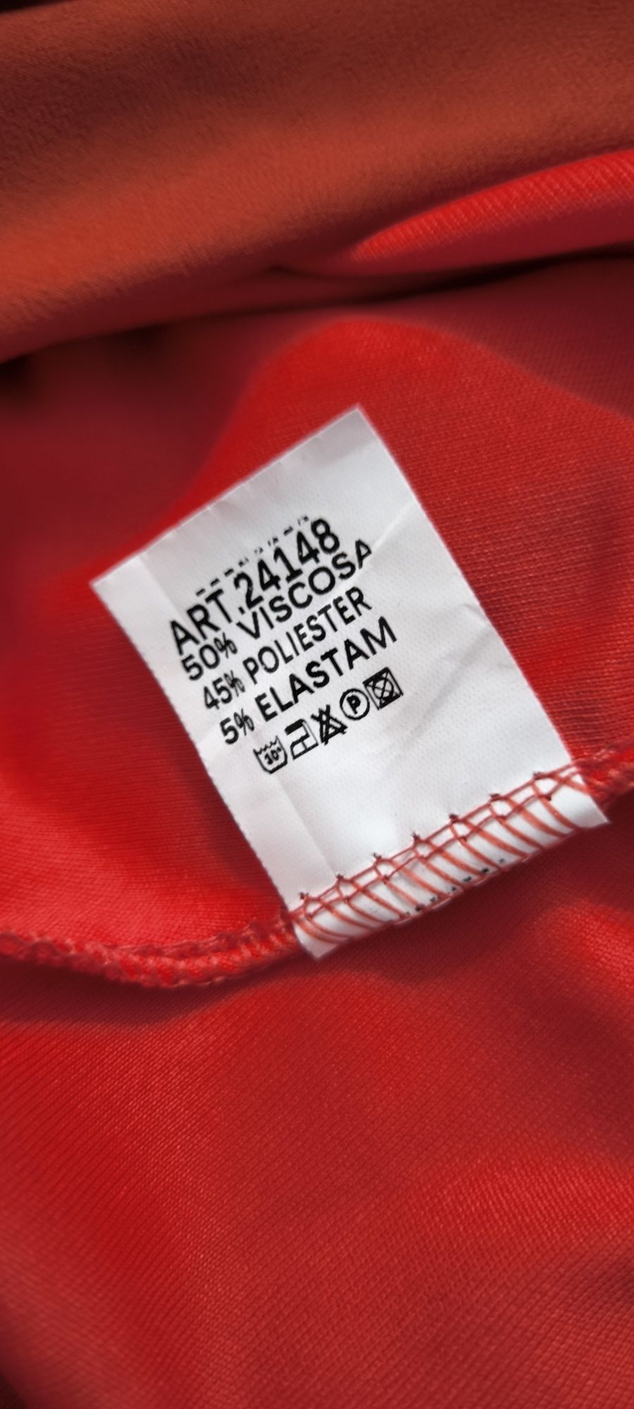 Sukienka długa szyfonową cegła made in italy roz 40-46