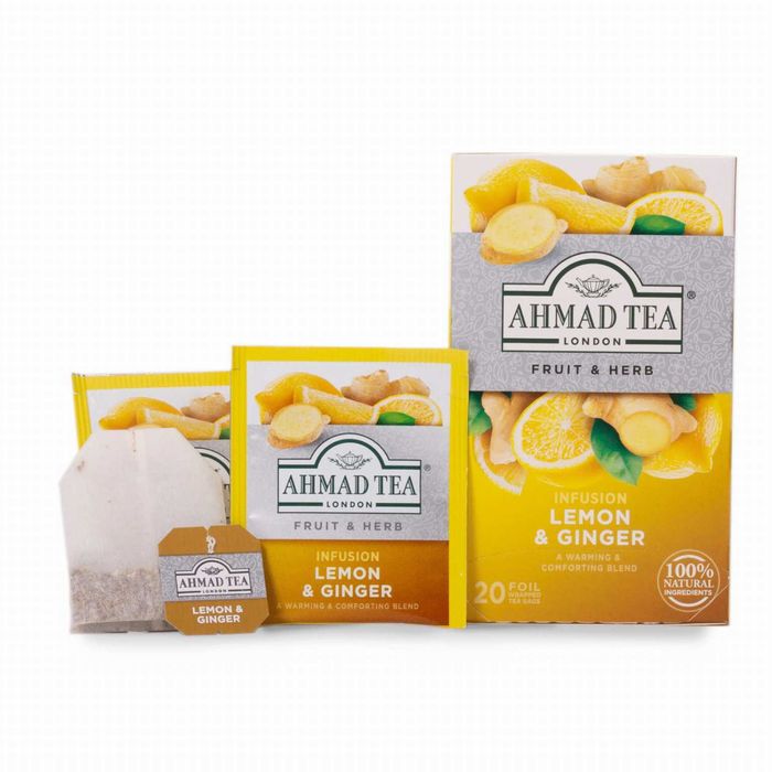 Ahmad tea Lemon & Ginger herbata 20 torebek