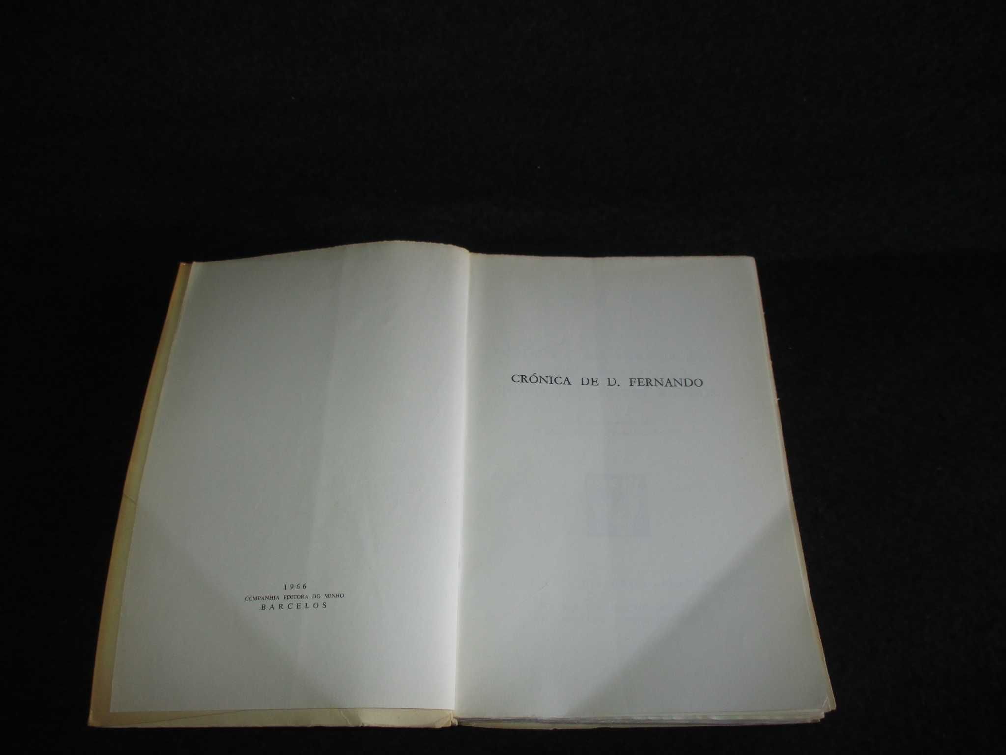 Livro Crónica de D. Fernando Fernão Lopes Série Régia
