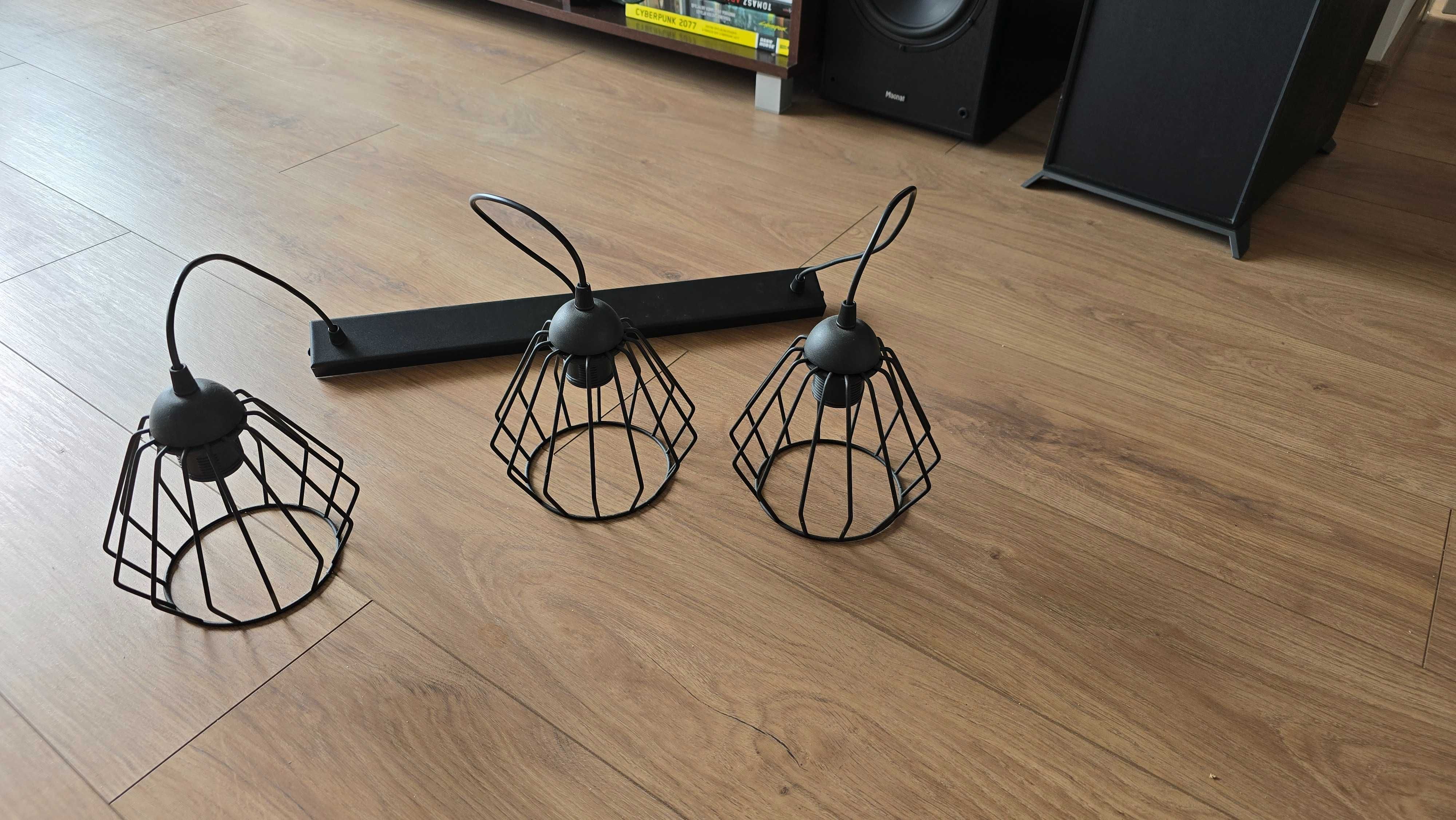 Lampa sufitowa czarna