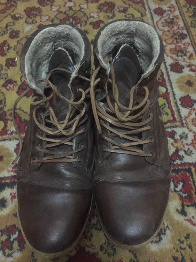 Мужские ботинки,зима,кожа 42-43