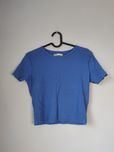 Top niebieski bluzka damska t-shirt