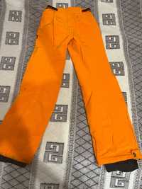 Штаны оранжевые и серые горнолыжные