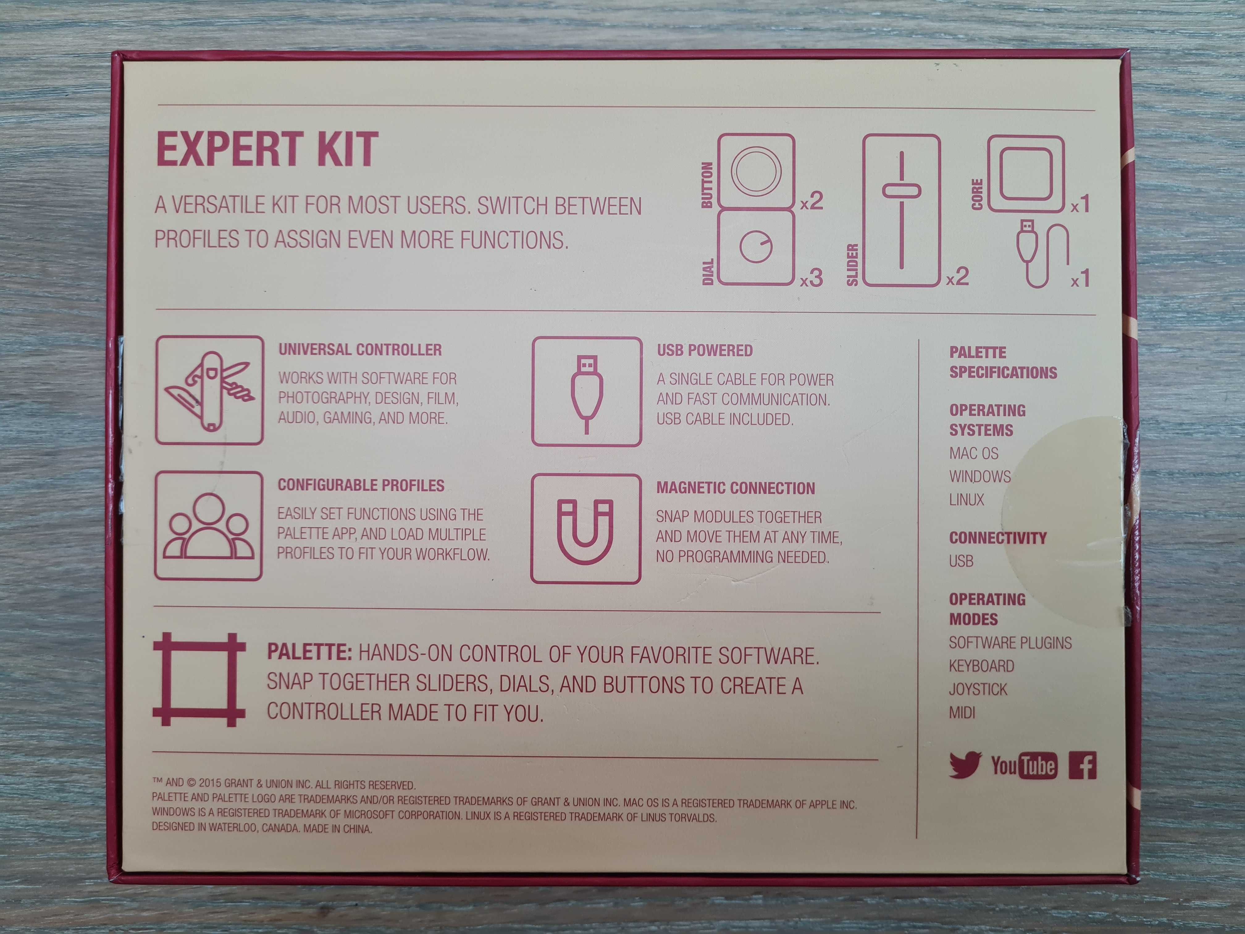 Konsola do edycji Palette Expert Kit jak Monogram