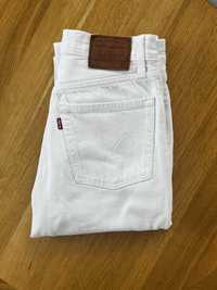 Białe spodnie 501 Levi’s r. 24/28