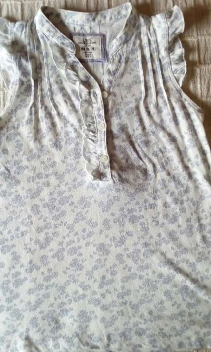 T-shirt + Saia com folhos lilás 6-7 A