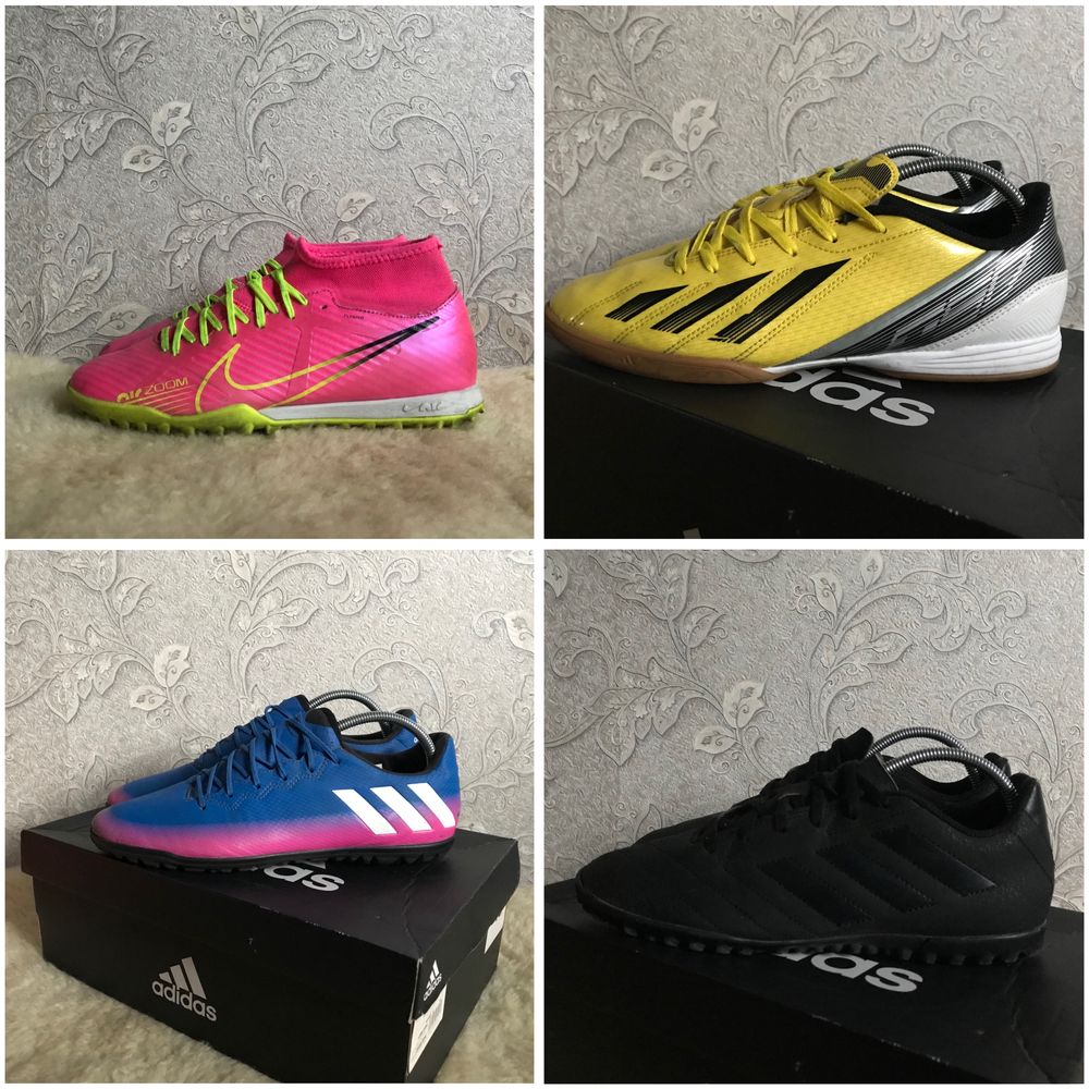 Оригінал! Сороконіжки Adidas Nike футзалки футбол 41 40,5 40 26 25,5