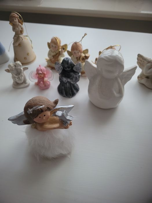 Zestaw aniolki figury anioly