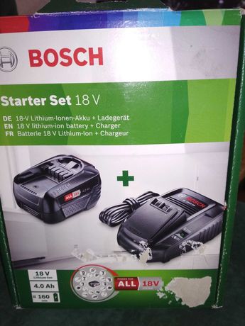 Аккумулятор Bosch RBA 18V 4,0 Ah W-C + зарядне Bosch AL1815CV