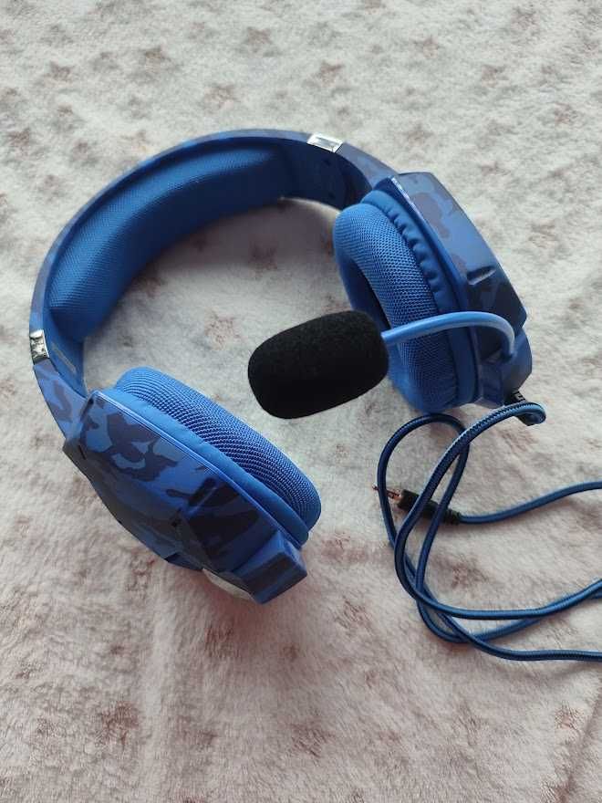 Słuchawki z mikrofonem Trust Carus GXT niebieskie