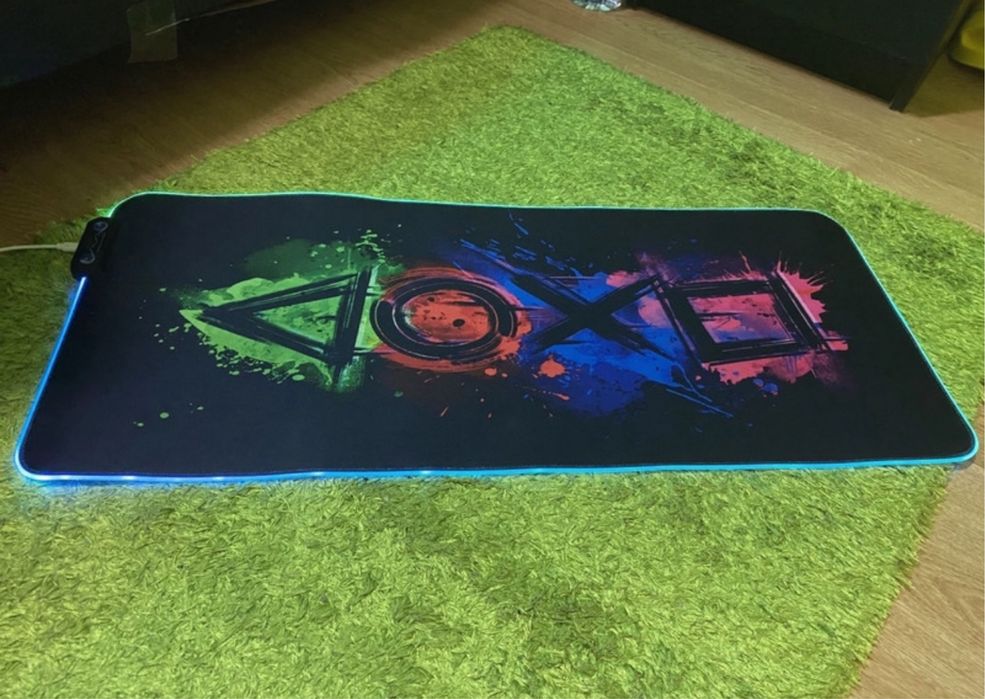 Tapete para rato leds Playstation