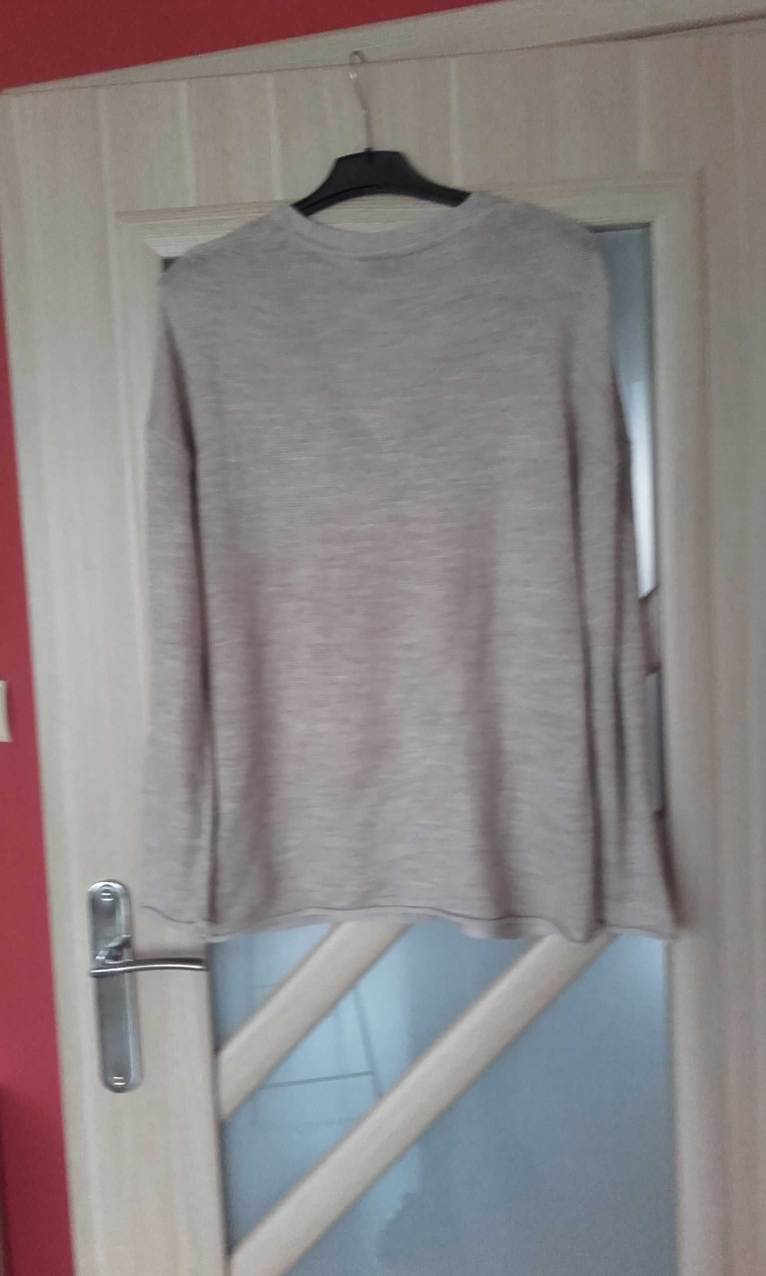 Sweter beżowy zapinany, XL