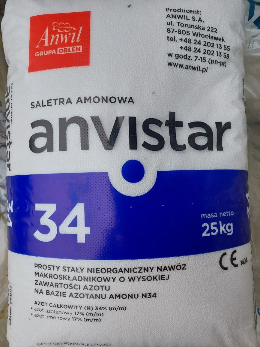 Saletra amonowa 25kg i inne