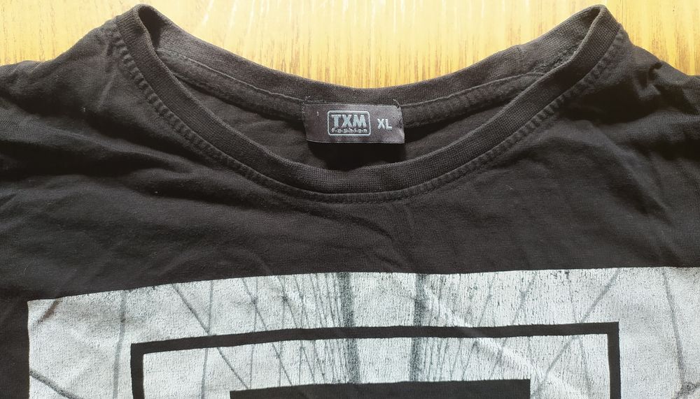 Koszulka, męska, czarna, rozmiar L/XL, tshirt, know where land