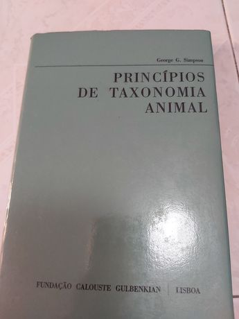 Livros princípios de Taxonomia