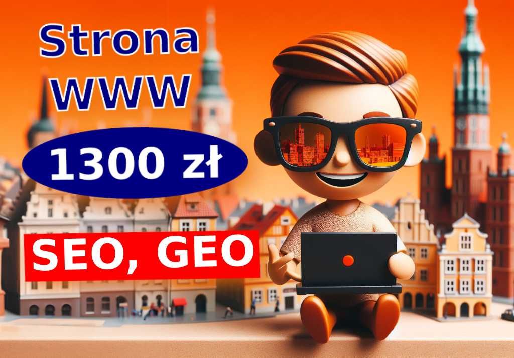 Strona internetowa dla małego biznesu za 1.300 zł ! 5 podstron/SEO/GEO