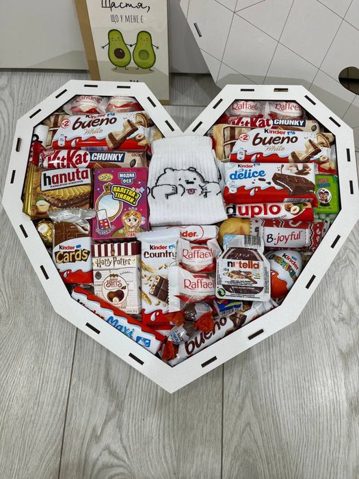 НАЙКРАЩА ЦІНА! Подарунковий бокс з цукерками/ подарунок для дівчини