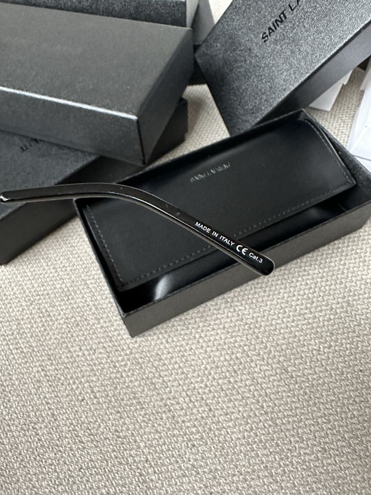 Okulary nowe ysl srebrna ramka