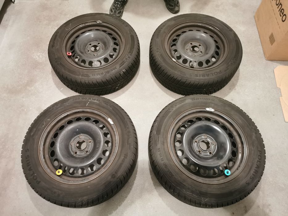 Zimowe opony koła 205/60/R16 H Barum Polaris 5 komplet