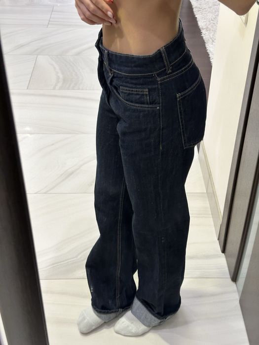 Темно-сині джинси ZARA low-rise