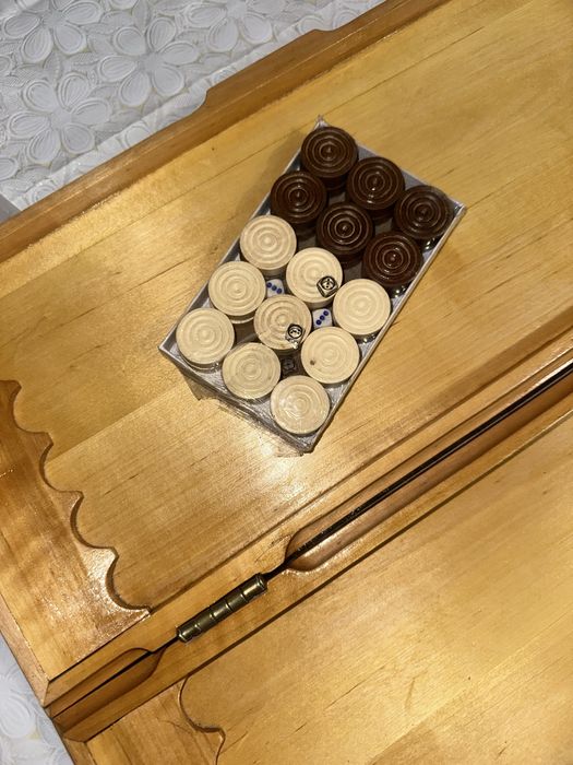 Нарди з натурального дерева (ручна робота)