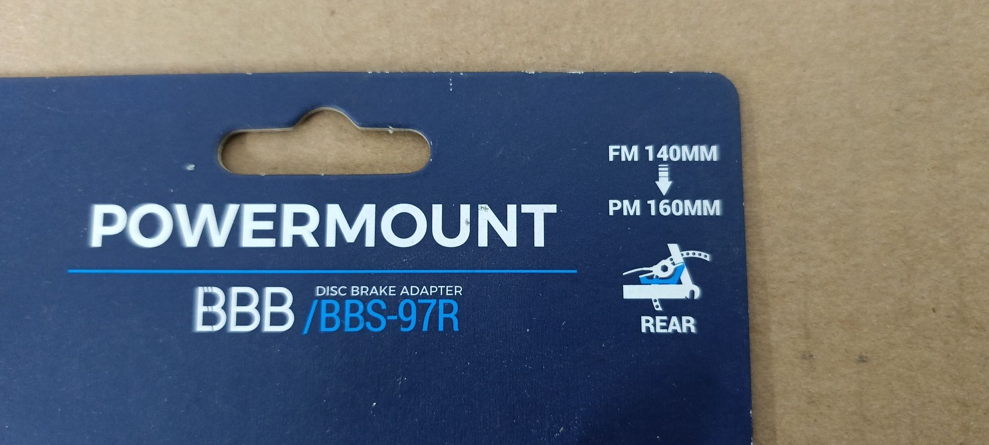 Adapter hamulca BBB/BBS-97R. FM140->PM160. Tylny.