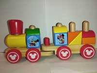 Мелисса и Дуг, Микки Маус и друзья, деревянный поезд Disney Baby