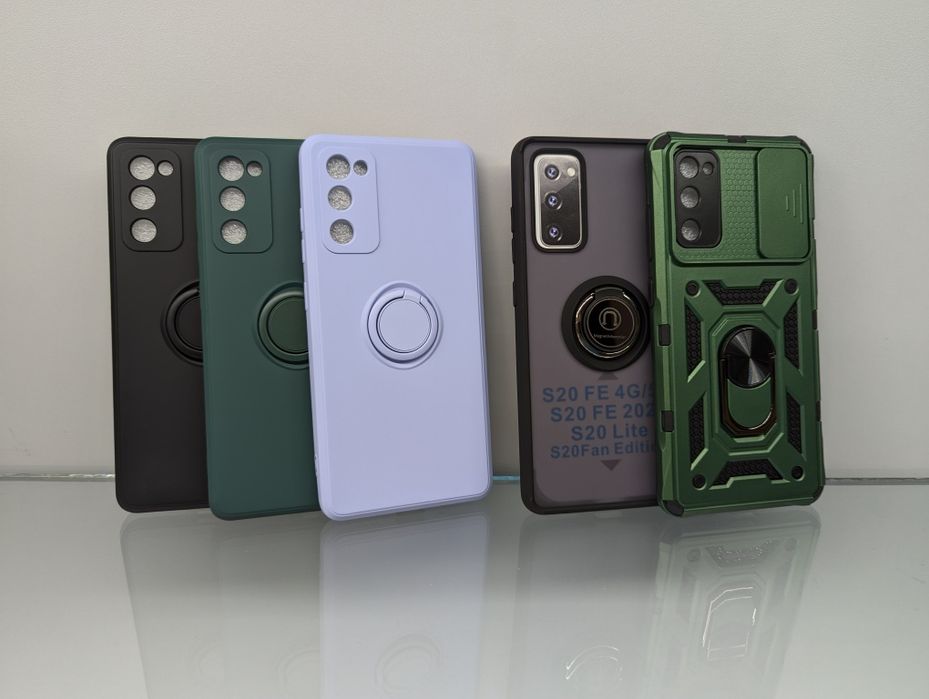 Противоударный чехол Samsung Galaxy S20 FE с кольцом бампер чохол