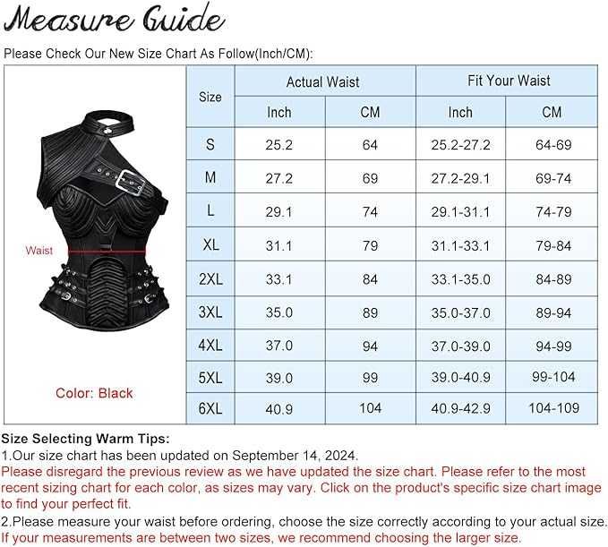 Gorset czarny rozmiar S