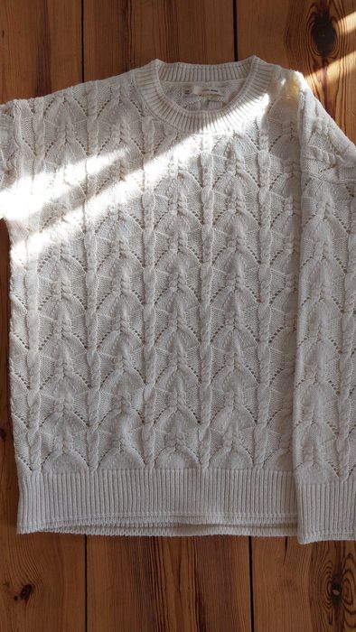 Sweter damski śmietankowy rozmiar M