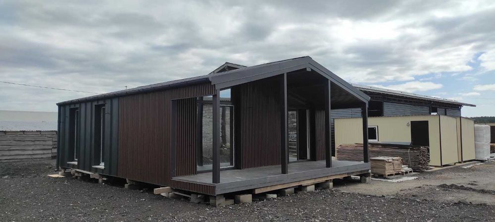 Мобільний модульний будиночок — утеплений, з електрикою