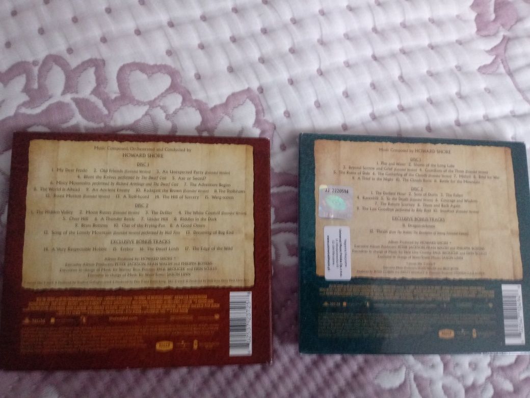 Płyty CD z muzyką z filmu Hobbit
