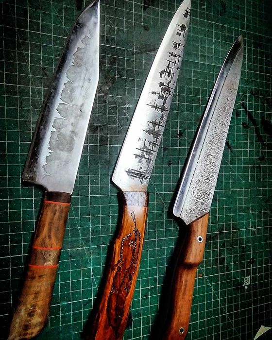 Facas de Cozinha Artesanais (feitas à mão)