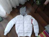 Kurtka zimowa/biała firmy Alpha Industries - rozmiar S (męska)
