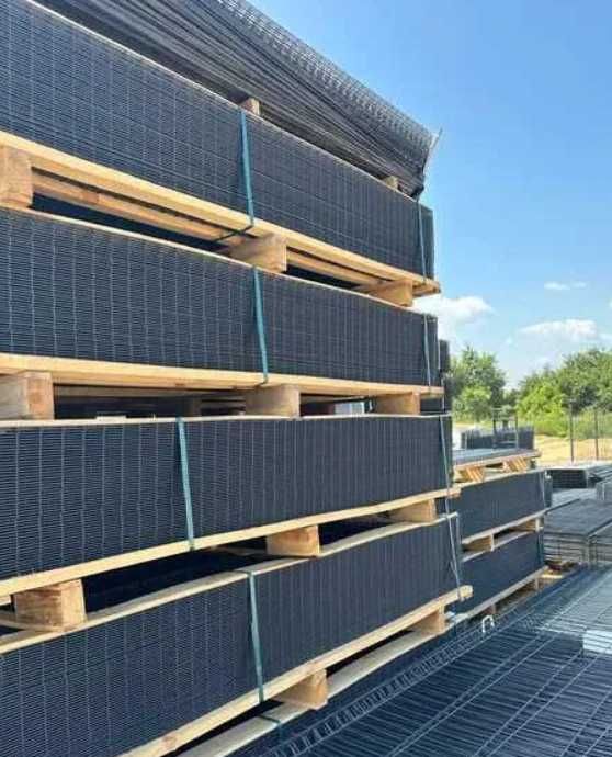 Panel ogrodzeniowy 3D 1,03m komplet słupek panel klipsy NAJTANIEJ